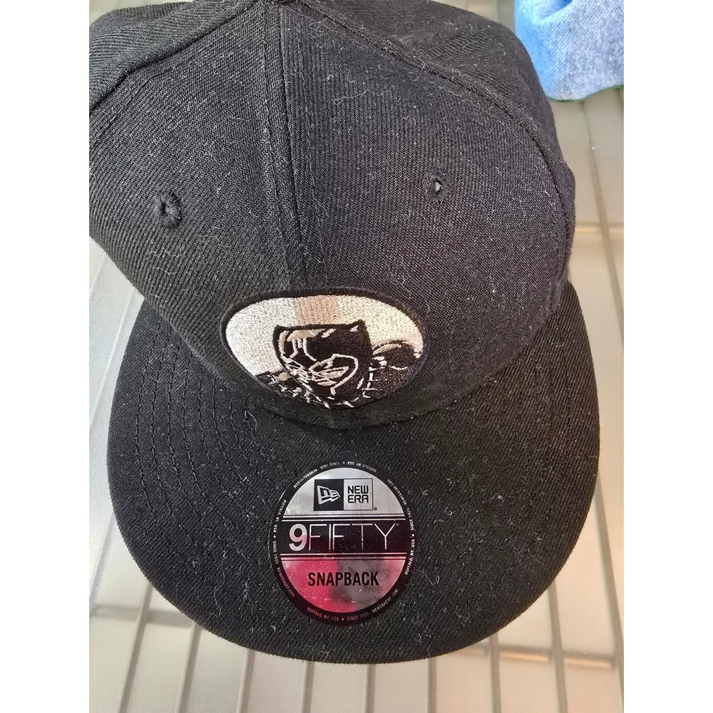 New‎ Era 9Fifty Snapback Black Panther Marvel Baseball Cap Mens One Size